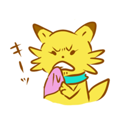 Rabbit and fox sticker #6519222