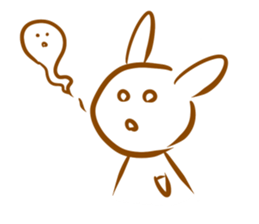 Rabbit and fox sticker #6519223