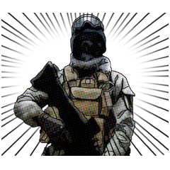 Military FPS Talk Sticker by kouyou