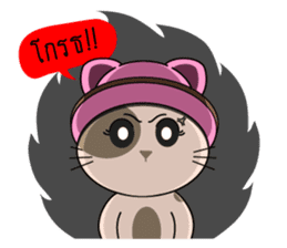The funny cat in THAILAND sticker #6520396