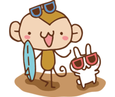 SARUO and USAMI 2 Summer vacation sticker #6520471
