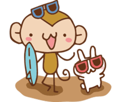 SARUO and USAMI 2 Summer vacation sticker #6520471