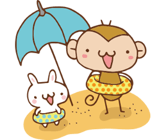 SARUO and USAMI 2 Summer vacation sticker #6520477