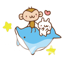 SARUO and USAMI 2 Summer vacation sticker #6520483