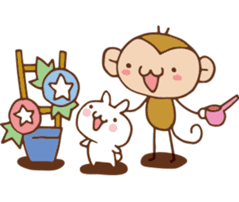 SARUO and USAMI 2 Summer vacation sticker #6520494