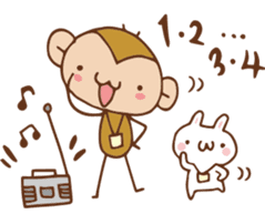 SARUO and USAMI 2 Summer vacation sticker #6520495