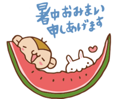 SARUO and USAMI 2 Summer vacation sticker #6520496