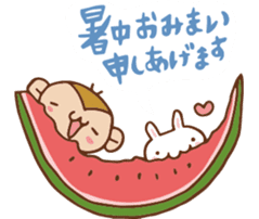 SARUO and USAMI 2 Summer vacation sticker #6520496