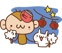 SARUO and USAMI 2 Summer vacation sticker #6520502