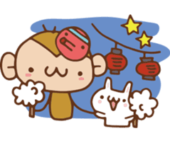 SARUO and USAMI 2 Summer vacation sticker #6520502