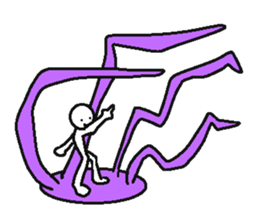 Animation and cartoon characters style sticker #6520534