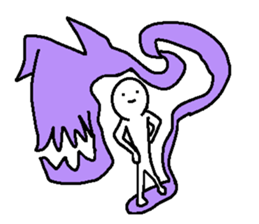 Animation and cartoon characters style sticker #6520536