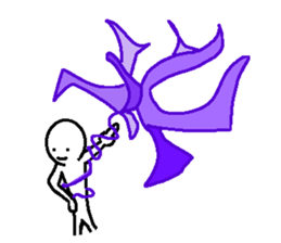 Animation and cartoon characters style sticker #6520538