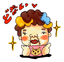 Aunt who speaks Osaka diarect sticker #6522308
