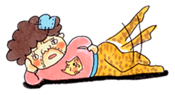 Aunt who speaks Osaka diarect sticker #6522309