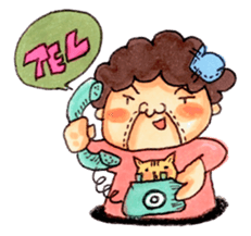 Aunt who speaks Osaka diarect sticker #6522313