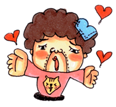 Aunt who speaks Osaka diarect sticker #6522322