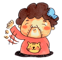 Aunt who speaks Osaka diarect sticker #6522323