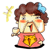 Aunt who speaks Osaka diarect sticker #6522324