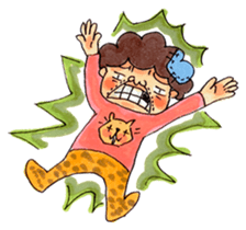 Aunt who speaks Osaka diarect sticker #6522334