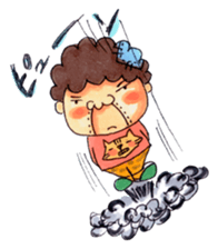 Aunt who speaks Osaka diarect sticker #6522335