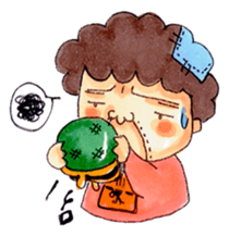 Aunt who speaks Osaka diarect sticker #6522340