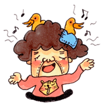 Aunt who speaks Osaka diarect sticker #6522341