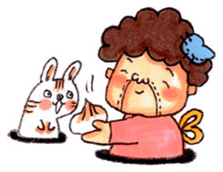 Aunt who speaks Osaka diarect sticker #6522342