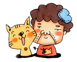 Aunt who speaks Osaka diarect sticker #6522343