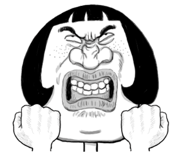 Ugly domineering woman For overseas sticker #6522466