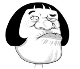 Ugly domineering woman For overseas sticker #6522470