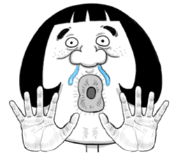 Ugly domineering woman For overseas sticker #6522471