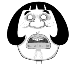 Ugly domineering woman For overseas sticker #6522473