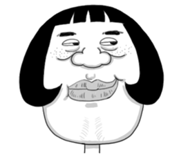 Ugly domineering woman For overseas sticker #6522474