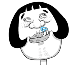 Ugly domineering woman For overseas sticker #6522475