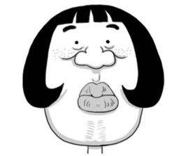 Ugly domineering woman For overseas sticker #6522476