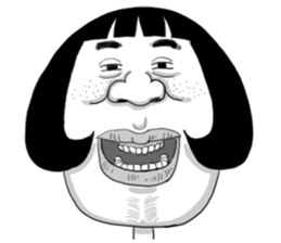 Ugly domineering woman For overseas sticker #6522477