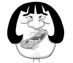 Ugly domineering woman For overseas sticker #6522482