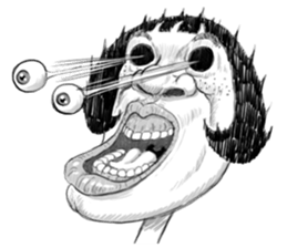 Ugly domineering woman For overseas sticker #6522485