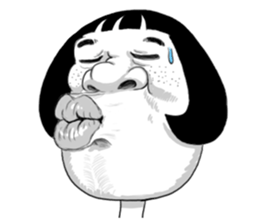 Ugly domineering woman For overseas sticker #6522487