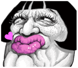 Ugly domineering woman For overseas sticker #6522494