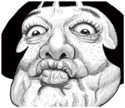 Ugly domineering woman For overseas sticker #6522496