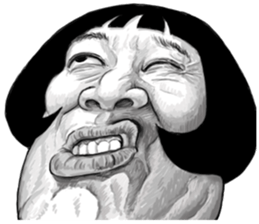 Ugly domineering woman For overseas sticker #6522498