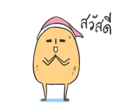 sleepy potatoes sticker #6523384