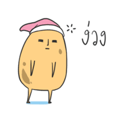 sleepy potatoes sticker #6523391