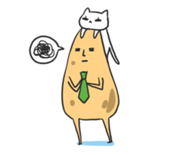 sleepy potatoes sticker #6523398