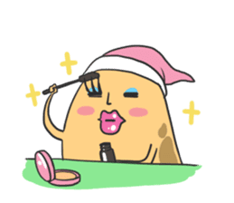 sleepy potatoes sticker #6523399