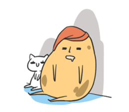 sleepy potatoes sticker #6523400