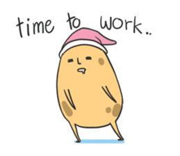 sleepy potatoes sticker #6523401