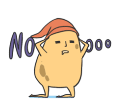 sleepy potatoes sticker #6523403
